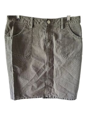 UNIONBAY Olive-Grey Denim Pencil Skirt Size 13